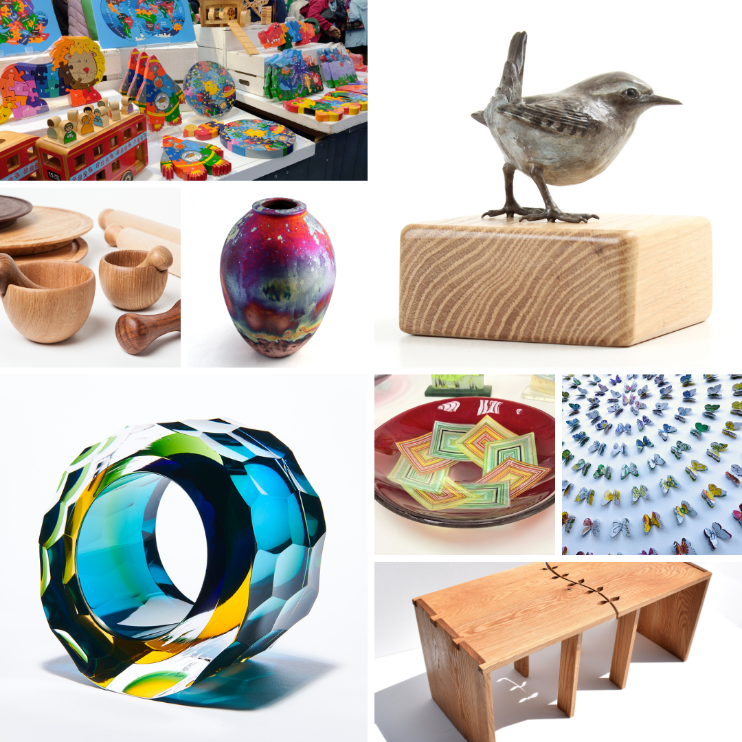 Selected contemporary craft fair exhibitors